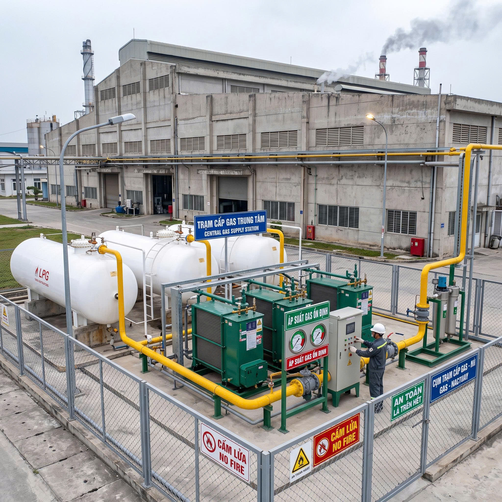 Máy hóa hơi gas LPG là gì? Nguyên lý hoạt động & Báo giá